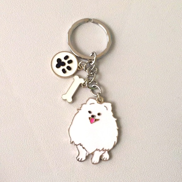 ๐50% OFF/3+...Pomeranian Dog Keychain (White) - Picture 4 of 11